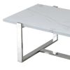 VENO-COFFEE TABLE-WHITE/SILVER