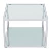 CASINI-COFFEE TABLE SMALL-SILVER