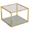 CASINI-COFFEE TABLE SMALL-GOLD