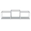 CASINI-3PC MULTI TIER TABLE-SILVER