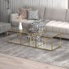 CASINI-3PC COFFEE TABLE SMALL-GOLD