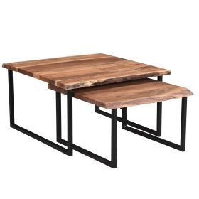 JIVIN-2PC COFFEE TABLE SET-NATURAL