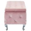 MONIQUE-STORAGE OTTOMAN-BLUSH VELVET