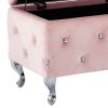 MONIQUE-STORAGE OTTOMAN-BLUSH VELVET