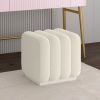 RIGEL-SMALL OTTOMAN-IVORY