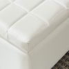 WINSTON-STORAGE OTTOMAN-WHITE