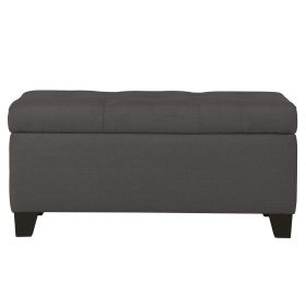 HARPER-STORAGE OTTOMAN-CHARCOAL