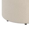 NOVAR-ROUND OTTOMAN-CREAM