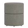 NOVAR-ROUND OTTOMAN-WARM GREY