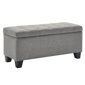 LILA-STORAGE OTTOMAN-GREY