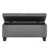 LILA-STORAGE OTTOMAN-GREY