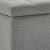 LILA-STORAGE OTTOMAN-GREY