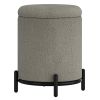 CASTOR-STORAGE OTTOMAN-WARM GREY