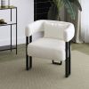 SCARLET-ACCENT CHAIR-IVORY