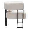 SCARLET-ACCENT CHAIR-IVORY