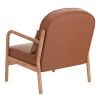 FANI-ACCENT CHAIR PU-SADDLE