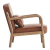 FANI-ACCENT CHAIR PU-SADDLE