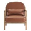 FANI-ACCENT CHAIR PU-SADDLE