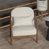 FANI-ACCENT CHAIR FABRIC-WHITE