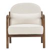 FANI-ACCENT CHAIR FABRIC-WHITE