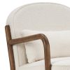 FANI-ACCENT CHAIR FABRIC-WHITE