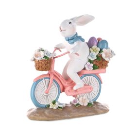 Bunny on Bike 6.5”H Resin (Set of 2)