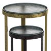 ARES-2PC ACCENT TABLE-ANTIQUE GOLD_BLACK