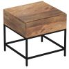 OJAS-ACCENT TABLE-NATURAL BURNT