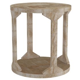 AVNI-ACCENT TABLE-DISTRESSED NATURAL