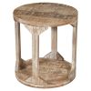 AVNI-ACCENT TABLE-DISTRESSED NATURAL