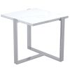 VENO-ACCENT TABLE-WHITE/SILVER