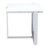 VENO-ACCENT TABLE-WHITE/SILVER