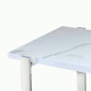 VENO-ACCENT TABLE-WHITE/SILVER