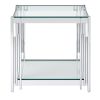 ESTREL-ACCENT TABLE LARGE-SILVER