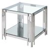 ESTREL-ACCENT TABLE LARGE-SILVER