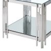 ESTREL-ACCENT TABLE LARGE-SILVER