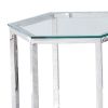 FLEUR-ACCENT TABLE-SILVER