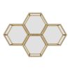 FLEUR-4PC ACCENT TABLE-GOLD