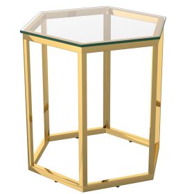 FLEUR-ACCENT TABLE-GOLD