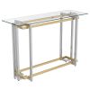 FLORINA-CONSOLE TABLE-SILVER/GOLD