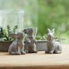 Rabbit (Set of 6) 3.75"H Stone Powder/Resin