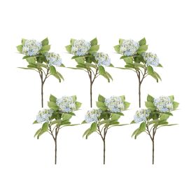 Hydrangea Branch (Set of 6) 32"H Polyester