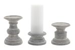 Candle Holder (Set of 6) 3.5"H, 6.25"H, 8.5"H Terra Cotta