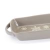 Snowflake Platter 16"L x 6"W (Set of 2) Stoneware