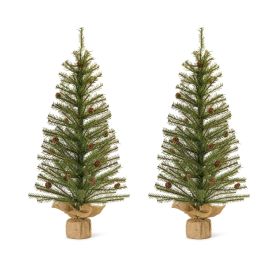 Pine Tree 3'H (Set of 2) PVC/Metal