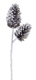 Pine Cone Spray 28"H (Set of 6) Plastic