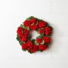 Geranium Wreath 22"D Polyester