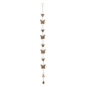 Butterfly Rain Chain 61.5"L Iron