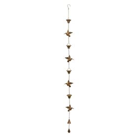 Hummingbird Rain Chain 69"L Iron