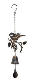 Bird Wind Chime 20.5"L Iron